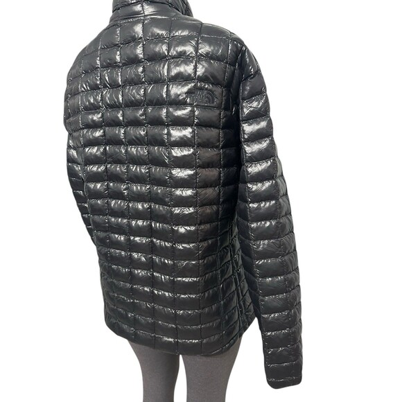 North Face ThermoBall Women XL Black Quilted Insulation Warm Jacket Primaloft - Picture 8 of 14